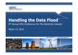 Handling the Data Flood 8 Annual CMU Conference On The Electricity Industry