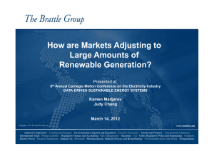 How are Markets Adjusting to Large Amounts of g Renewable Generation?