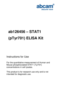 ab126456 – STAT1 (pTyr701) ELISA Kit  Instructions for Use