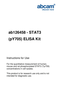 ab126458 - STAT3 (pY705) ELISA Kit  Instructions for Use