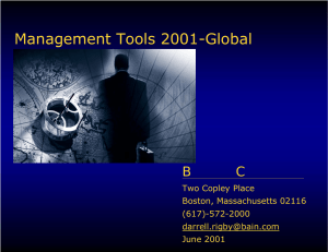 Management Tools 2001-Global BC Two Copley Place Boston, Massachusetts 02116