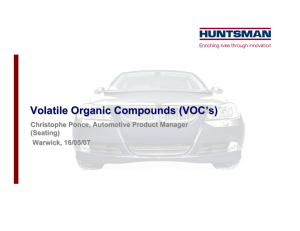 Volatile Organic Compounds ( VOC s )