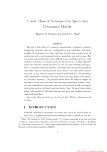 A New Class of Nonseparable Space-time Covariance Models