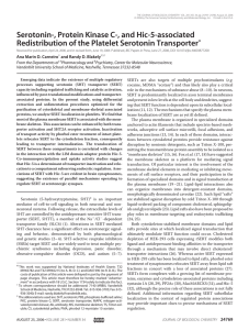 Serotonin-, Protein Kinase C-, and Hic-5-associated