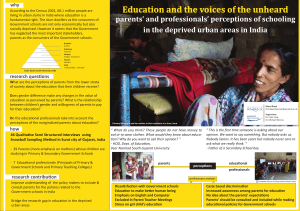 Education and the voices of the unheard  why