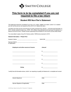 This form is to be completed if you are not