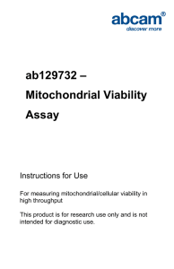 ab129732 – Mitochondrial Viability Assay Instructions for Use