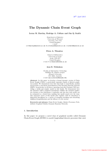 The Dynamic Chain Event Graph 10 April 2015
