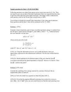 Sample questions for Quiz 1, 22.101 (Fall 2004)