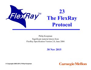 23 The FlexRay Protocol 30 Nov 2015