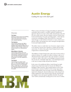 Austin Energy Leading the way to the smart grid
