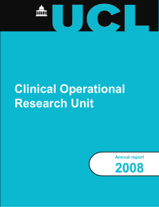 2008 Clinical Operational Research Unit