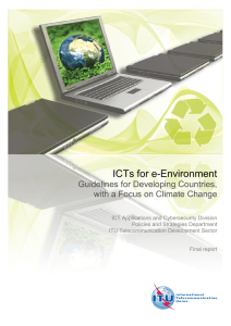 ICTs for e-Environment Guidelines for Developing Countries,