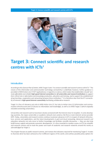 Target.3: .Connect.scientific.and.research. centres.with.ICTs .
