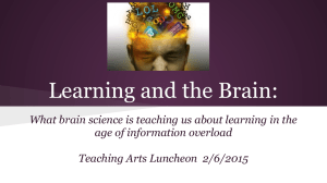 Learning and the Brain: