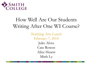How Well Are Our Students Writing After One WI Course?