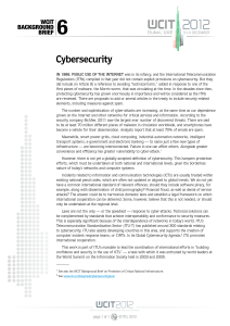 6 Cybersecurity WCIT BACKGROUND