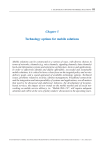 Chapter 5 Technology options for mobile solutions 81