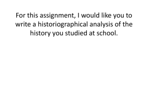 For this assignment, I would like you to