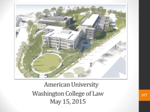 American University Washington College of Law May 15, 2015