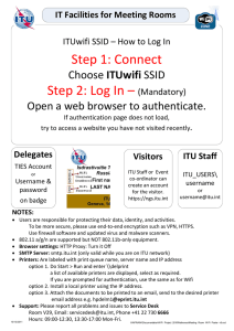Step 1: Connect Step 2: Log In – ITUwifi