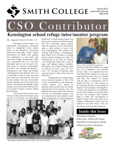 C S O   C o n t r... Kensington school refuge tutor/mentor program