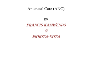 Francis Kamwendo @ Nkhota-kota Antenatal Care (ANC)