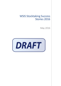 WSIS Stocktaking Success Stories 2016 May 2016