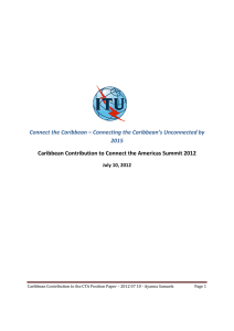 Connect the Caribbean – Connecting the Caribbean’s Unconnected by 2015