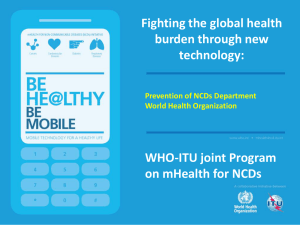 Fighting the global health burden through new technology: WHO-ITU joint Program