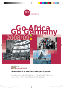Go Africa Go Germany 2008/09