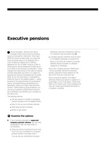 Executive pensions