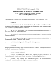 RESOLUTION  78  (Minneapolis, 1998) of the Radio Regulations Board