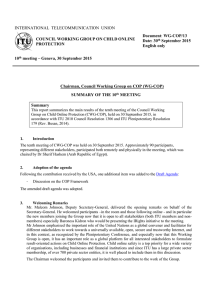 INTERNATIONAL  TELECOMMUNICATION  UNION  Document COUNCIL