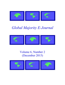Global Majority E-Journal  Volume 6, Number 2 (December 2015)