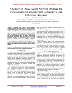 A Survey on Delay-Aware Network Structure for Collection Processes