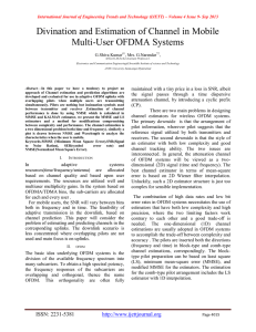 Divination and Estimation of Channel in Mobile Multi-User OFDMA Systems