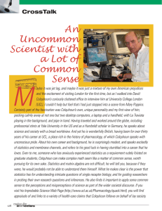 M An Uncommon Scientist with