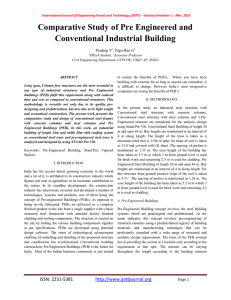 Comparative Study of Pre Engineered and Conventional Industrial Building Pradeep V