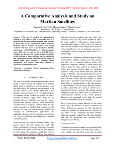 A Comparative Analysis and Study on Martian Satellites  Revathy P Nair