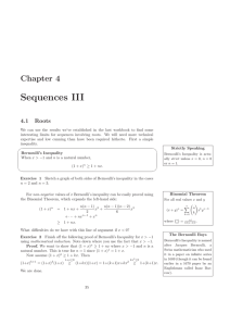 Sequences III Chapter 4 4.1 Roots