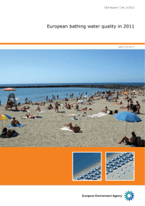European bathing water quality in 2011 EEA Report  No 3/2012