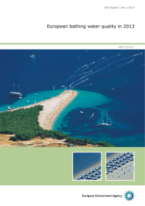 European bathing water quality in 2013 EEA Report  No 1/2014