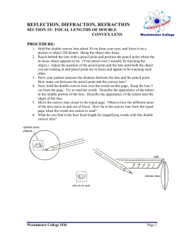 Convex Lenses Practice Worksheet