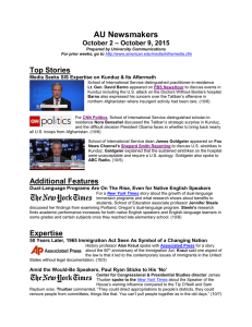 AU Newsmakers Top Stories – October 9, 2015 October 2