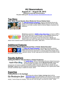 AU Newsmakers Top Story – August 28, 2015 August 21