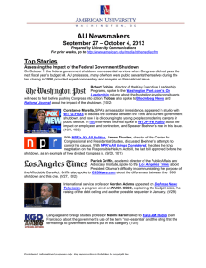 AU Newsmakers Top Stories – October 4, 2013 September 27