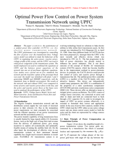 Optimal Power Flow Control on Power System Transmission Network using UPFC