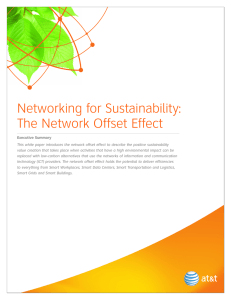 Networking for Sustainability: The Network Offset Effect