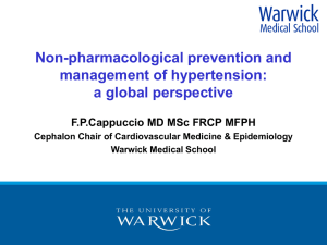 Non-pharmacological prevention and management of hypertension: a global perspective